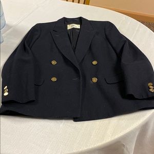 Burberry wool dark navy blazer